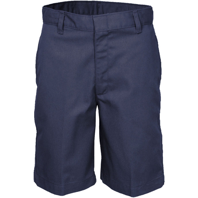 Boys Navy Flat Front Shorts Grades PS-8