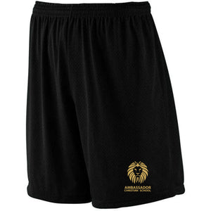 PE Mesh Short w/ Ambassador Christian School Heatseal Logo Grades 6-12