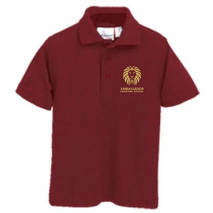 Basic Knit Polo w/ Ambassador Christian School Embroidered Logo Grades 6-12