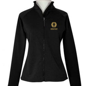 Women's Full Zip Polar Fleece W/ Ambassador Christian School Embroidered Logo Grades 6-12