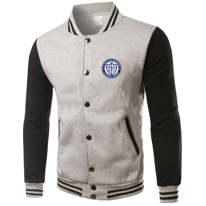 Baseball Jacket w/ St. Bede Fiberlok Logo