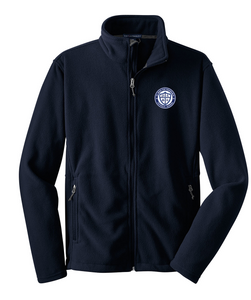 Full Zip Navy Polar Fleece w/ St. Bede Fiberlok Logo TK-8