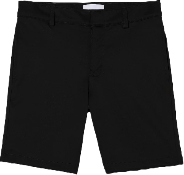 Boys Black Twill Flat Front Shorts Grades TK-12