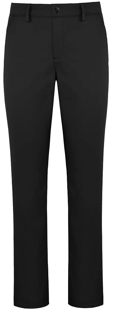 Girls Black Twill Flat Front Pants Grades TK-12