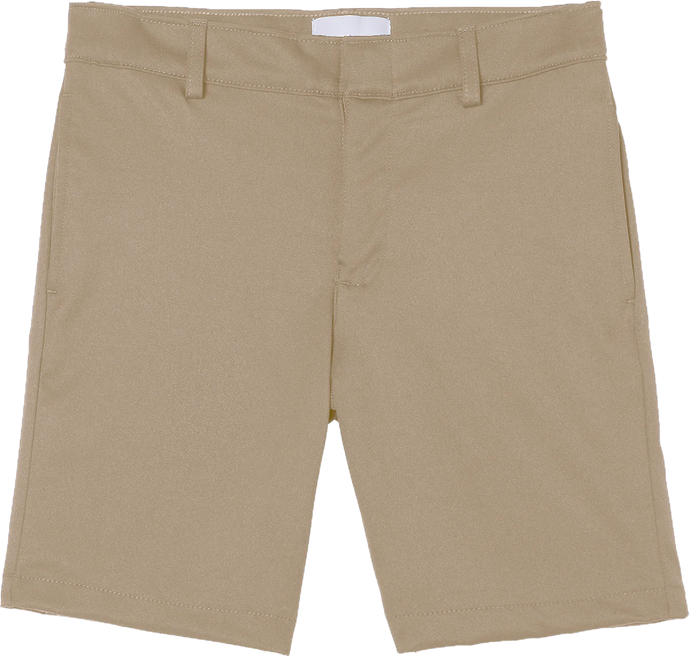 Boys Khaki Twill Flat Front Shorts