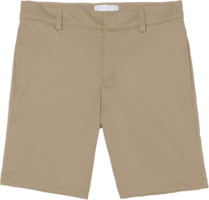 Boys Khaki Twill Flat Front Shorts Grades TK-12