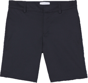 Navy Performance Flat Front Shorts