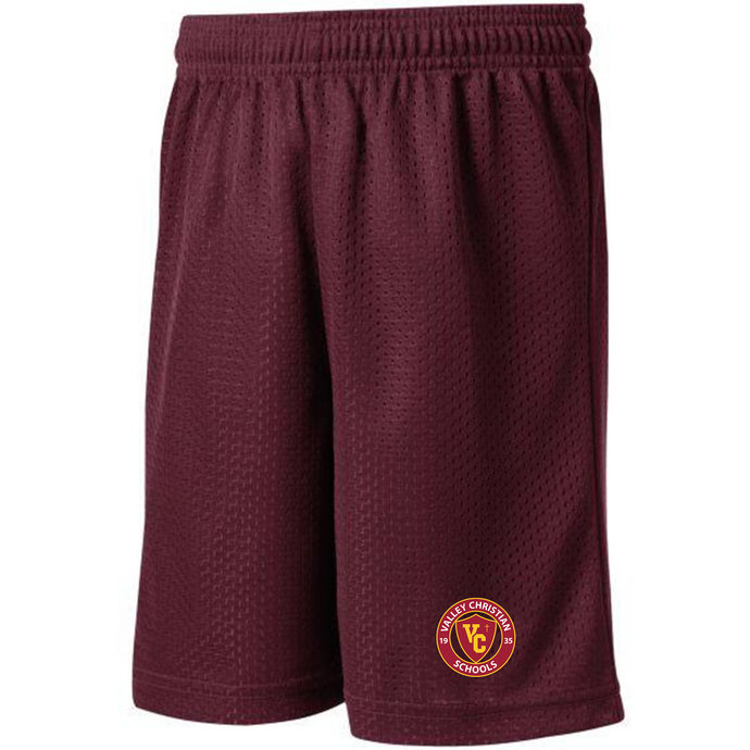 PE Mesh Short w/ Valley Christian Cerritos Heat Seal Logo Grades 7-12