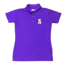 Load image into Gallery viewer, Girls Fitted Dri Fit Polo w/ St. Anthony Parish School logo Grades TK-8
