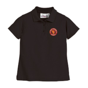 Girls Fitted Knit Polo w/Valley Christian Cerritos Fiberlock Logo