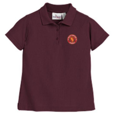 Load image into Gallery viewer, Girls Fitted Knit Polo w/Valley Christian Cerritos Fiberlock Logo
