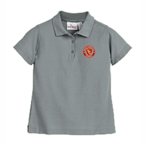 Girls Fitted Knit Polo w/Valley Christian Cerritos Fiberlock Logo