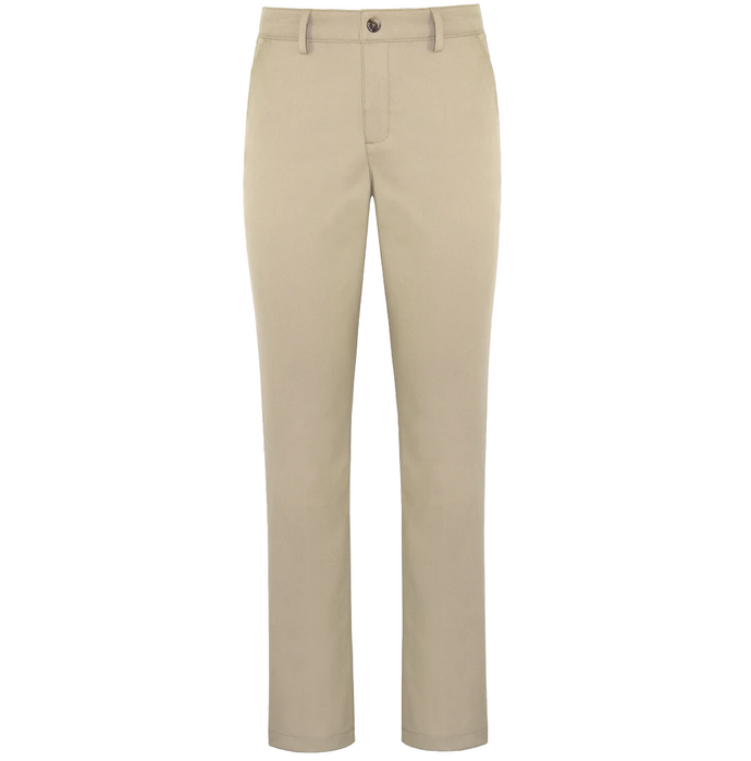 Girls Khaki Twill Flat Front Pants