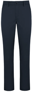 Girls Navy Twill Flat Front Pants