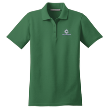 Load image into Gallery viewer, Girls Fitted Knit Polo w/ City Christian Fiberlok Logo
