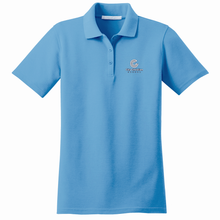 Load image into Gallery viewer, Girls Fitted Knit Polo w/ City Christian Fiberlok Logo
