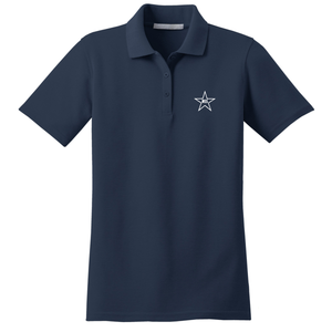 Girls Fitted Knit Polo w/Mary Star Elementary logo