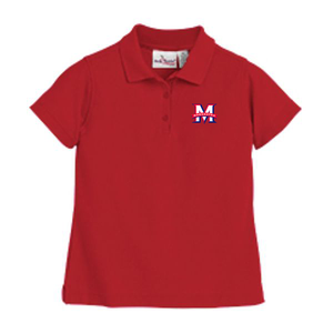 Girls Fitted Knit Polo w/ Maranatha Fiberlok Logo