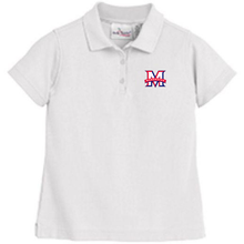 Load image into Gallery viewer, Girls Fitted Knit Polo w/ Maranatha Fiberlok Logo
