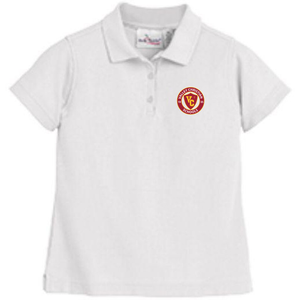 Girls Fitted Knit Polo w/Valley Christian Cerritos Fiberlock Logo