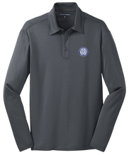 Load image into Gallery viewer, Basic Long Sleeve Knit Polo w/ St. Bede School Fiberlok Logo
