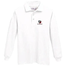 Load image into Gallery viewer, Basic Long Sleeve Knit Polo w/ St. John&#39;s Lutheran Embroidered Logo Grades K-8
