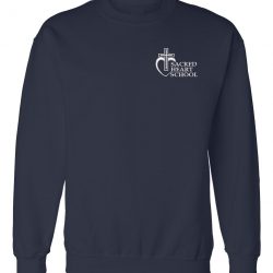 Crewneck Sweatshirt w/Sacred Heart Embroidered Logo Preschool