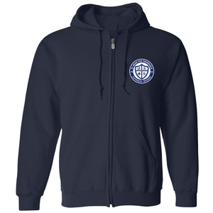 Zip Hooded Sweatshirt w/ St. Bede School Heatseal Logo TK-8