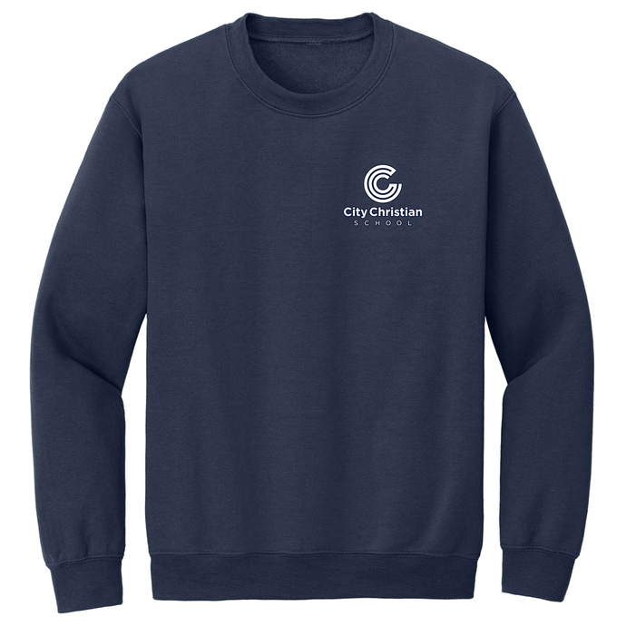 Crewneck Sweatshirt w/ City Christian Fiberlok Logo