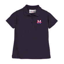 Load image into Gallery viewer, Girls Fitted Knit Polo w/ Maranatha Fiberlok Logo
