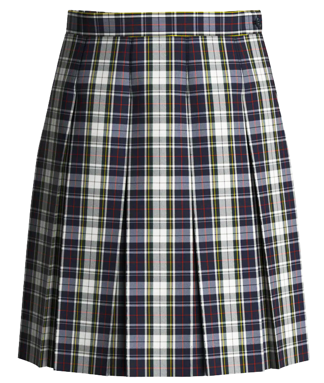 Girls St. Bede School Plaid Skirt 5-8