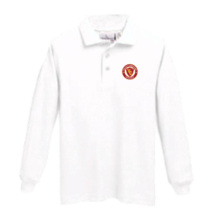 Basic Long Sleeve Knit Polo w/ Valley Christian Cerritos Fiberlok Logo