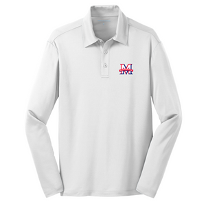 Basic Long Sleeve Knit Polo w/ Maranatha Fiberlok Logo