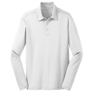 Basic Long Sleeve Knit Polo w/ Carlthorp Fiberlok Logo