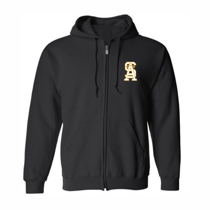 Zip Hood Sweatshirt w/ St. Anthony heatseal logo Grades TK-8