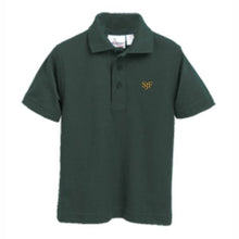 Load image into Gallery viewer, Basic Knit Polo w/ St. John Fisher Embroidered Logo Grades TK-8
