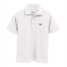 Load image into Gallery viewer, Basic Knit Polo w/ St. John Fisher Embroidered Logo Grades TK-8
