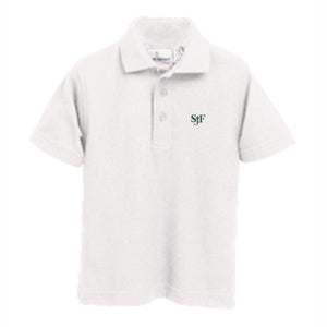 Basic Knit Polo w/ St. John Fisher Embroidered Logo Grades TK-8