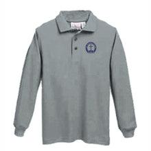 Load image into Gallery viewer, Basic Long Sleeve Knit Polo W/ St. Aloysius Logo Grades K-8
