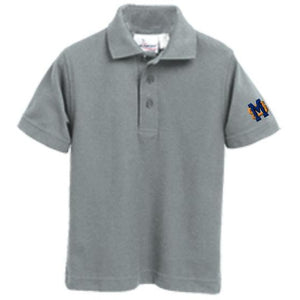 Basic Knit Polo w/ Mary Star High Embroidered Logo Grades 9-12