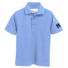 Load image into Gallery viewer, Basic Knit Polo w/ Mary Star High Embroidered Logo Grades 9-12
