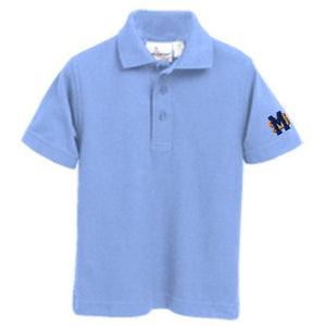 Basic Knit Polo w/ Mary Star High Embroidered Logo Grades 9-12