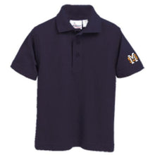 Load image into Gallery viewer, Basic Knit Polo w/ Mary Star High Embroidered Logo Grades 9-12
