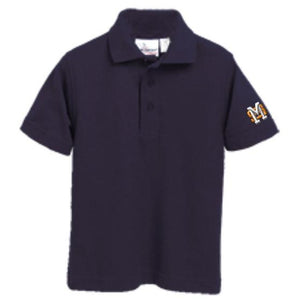 Basic Knit Polo w/ Mary Star High Embroidered Logo Grades 9-12