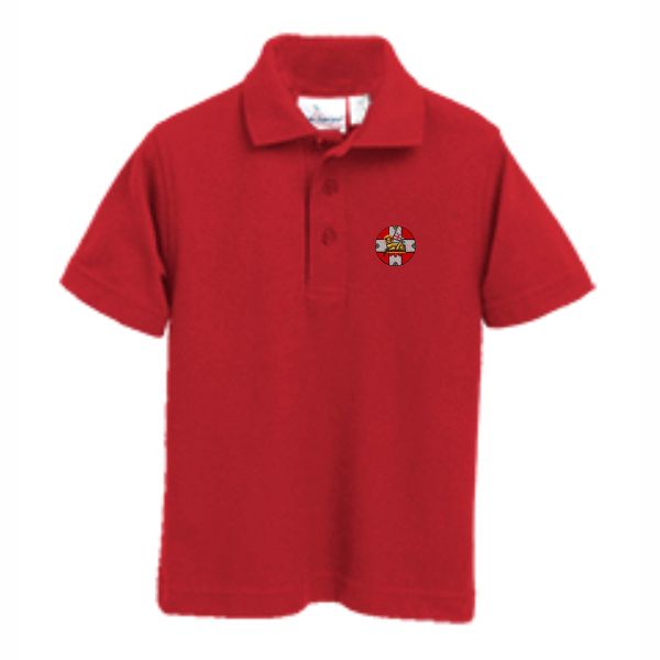 Basic Knit Polo w/Holy Innocents Embroidered Logo Grades TK-4