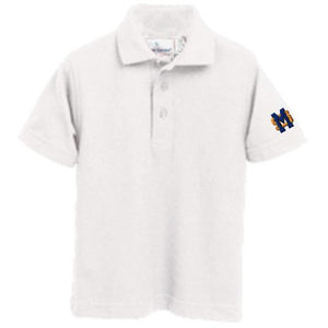 Basic Knit Polo w/ Mary Star High Embroidered Logo Grades 9-12