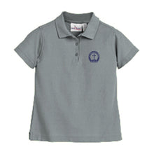 Load image into Gallery viewer, Girls Fitted Knit Polo W/ St. Aloysius Logo Grades K-8
