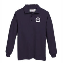 Load image into Gallery viewer, Basic Long Sleeve Knit Polo W/ St. Aloysius Logo Grades K-8
