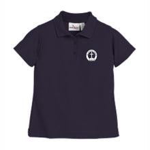 Load image into Gallery viewer, Girls Fitted Knit Polo W/ St. Aloysius Logo Grades K-8
